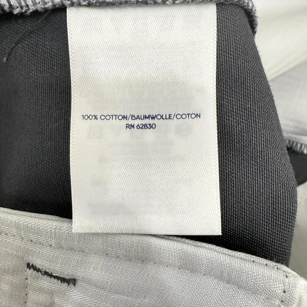 Lands End Mens Gray Dress Pants Size 36 Long Traditional‎ Fit Cotton Classic